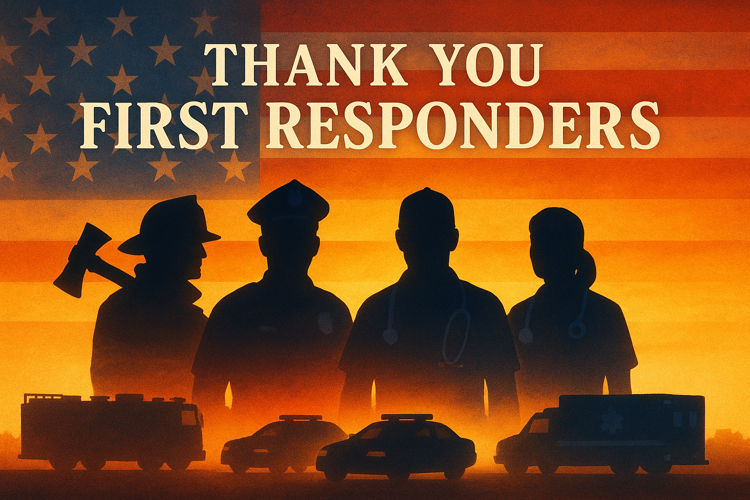 we want to thank the first responders for their service